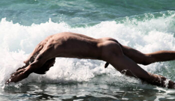 Naturist teens and twinks by the sea