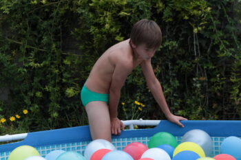 Killian in the Pool with his Balloons Pt 1