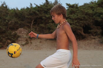 Pietro on the beach soccer